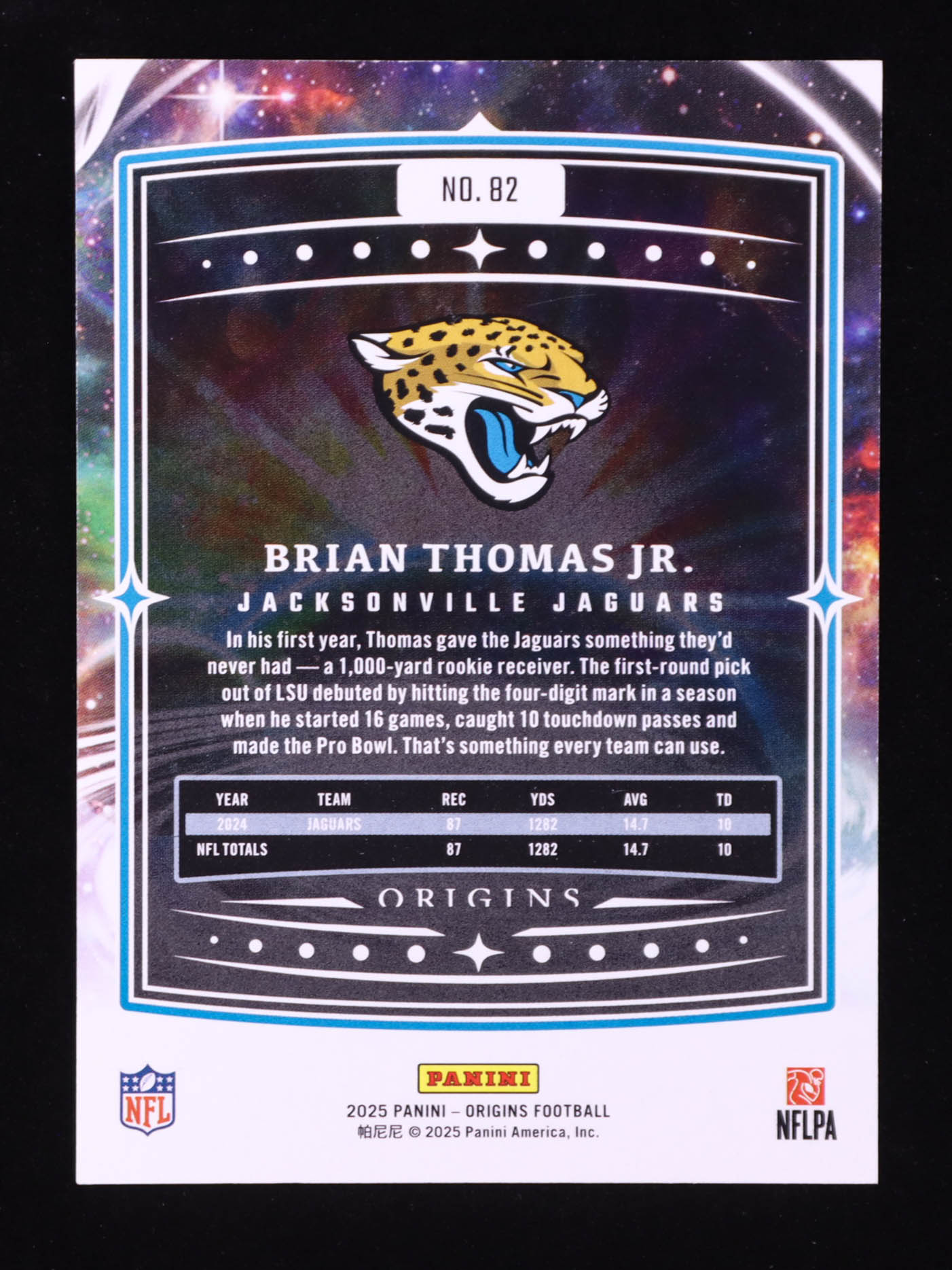 Brian Thomas Jr. 2025 Panini Origins Orange #82 #063/149 at PristineAuction.com Brian Thomas Jr. 2025 Panini Origins Orange #82 #063/149 at PristineAuction.com