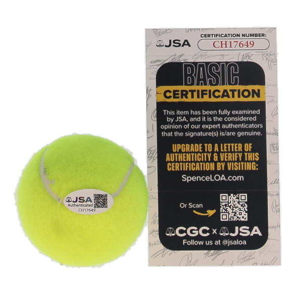 Jannik Sinner Signed Tennis Ball (JSA) at PristineAuction.com Jannik Sinner Signed Tennis Ball (JSA) at PristineAuction.com