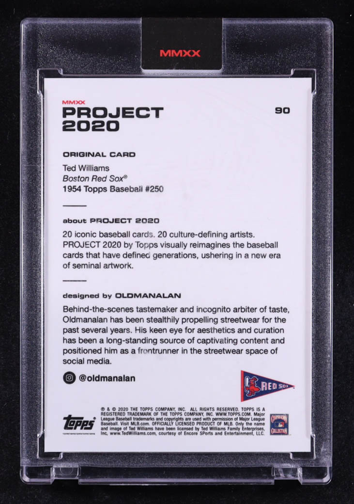 Ted Williams 2020 Topps Project 2020 #90 / Oldmanalan at PristineAuction.com Ted Williams 2020 Topps Project 2020 #90 / Oldmanalan at PristineAuction.com