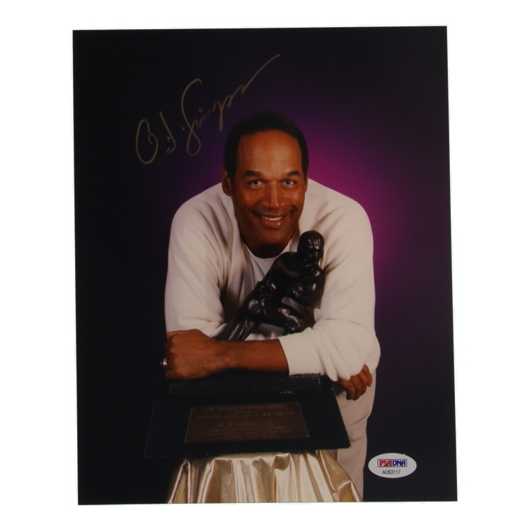 O.J. Simpson Signed 8x10 Photo (PSA) at PristineAuction.com O.J. Simpson Signed 8x10 Photo (PSA) at PristineAuction.com