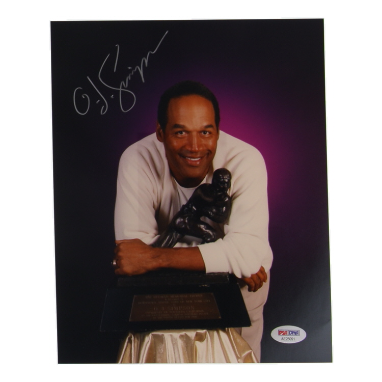 O.J. Simpson Signed 8x10 Photo (PSA) at PristineAuction.com O.J. Simpson Signed 8x10 Photo (PSA) at PristineAuction.com