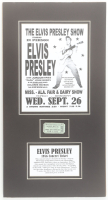 Elvis Presley Custom Matted Original 1956 Concert Ticket Display at PristineAuction.com