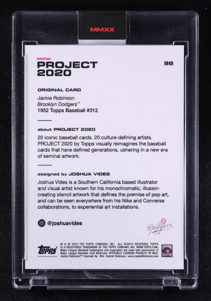 Jackie Robinson 2020 Topps Project 2020 #98 / Joshua Vides at PristineAuction.com Jackie Robinson 2020 Topps Project 2020 #98 / Joshua Vides at PristineAuction.com
