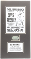 Elvis Presley Custom Matted Original 1956 Concert Ticket Display at PristineAuction.com