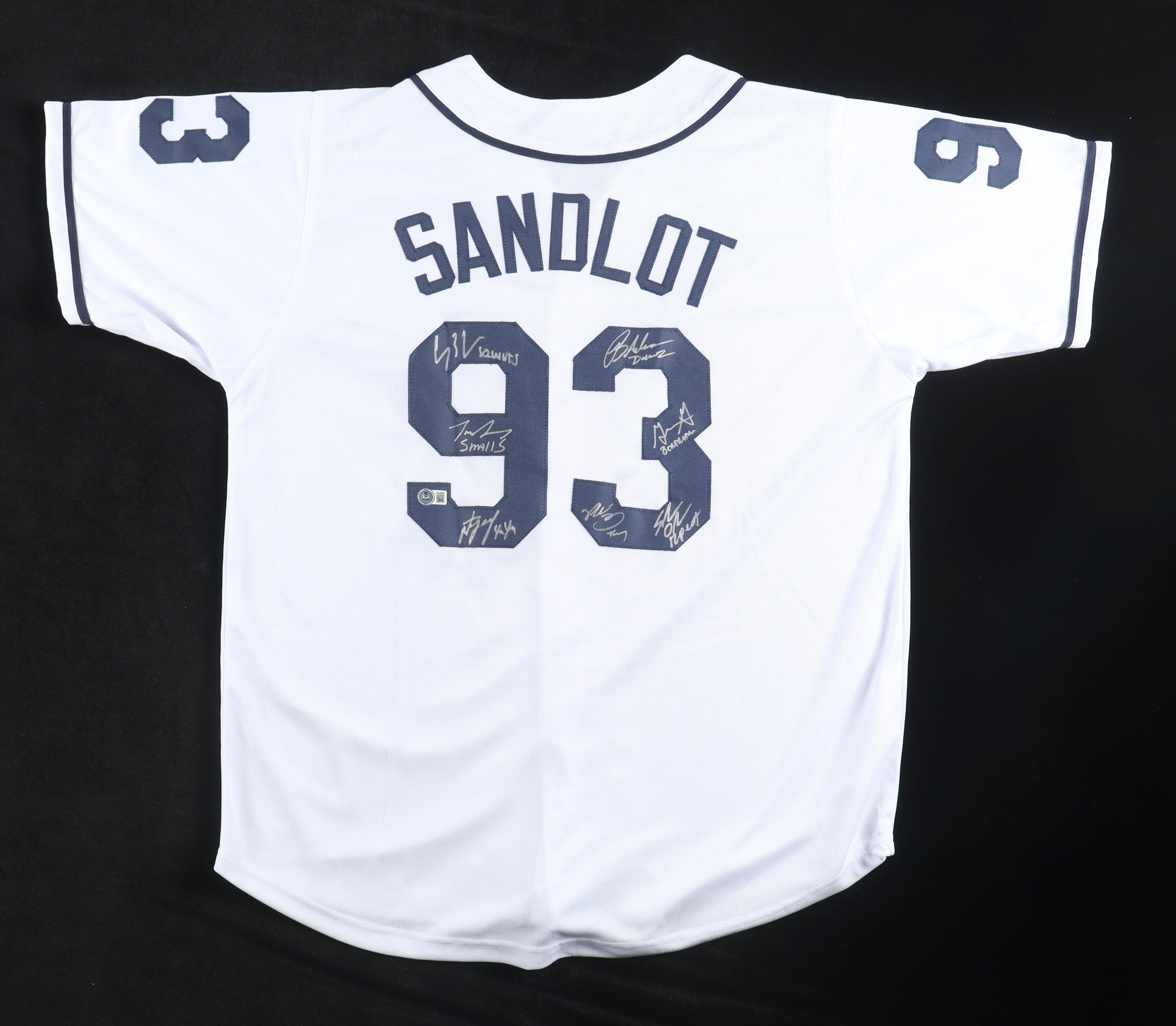 Jersey Cast-Signed by (7) with Tom Guiry, Chauncey Leopardi, Marty York, Shane Obedzinski with Character Name Inscriptions (Beckett) at PristineAuction.com Jersey Cast-Signed by (7) with Tom Guiry, Chauncey Leopardi, Marty York, Shane Obedzinski with Character Name Inscriptions (Beckett) at PristineAuction.com