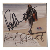 Rod Stewart Signed "Time" 5x5 CD Booklet (PSA) at PristineAuction.com