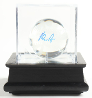 Nolan Ryan Signed Tiffany & Co. Lead Crystal Baseball with Wood & Glass Display Case (PSA) at PristineAuction.com
