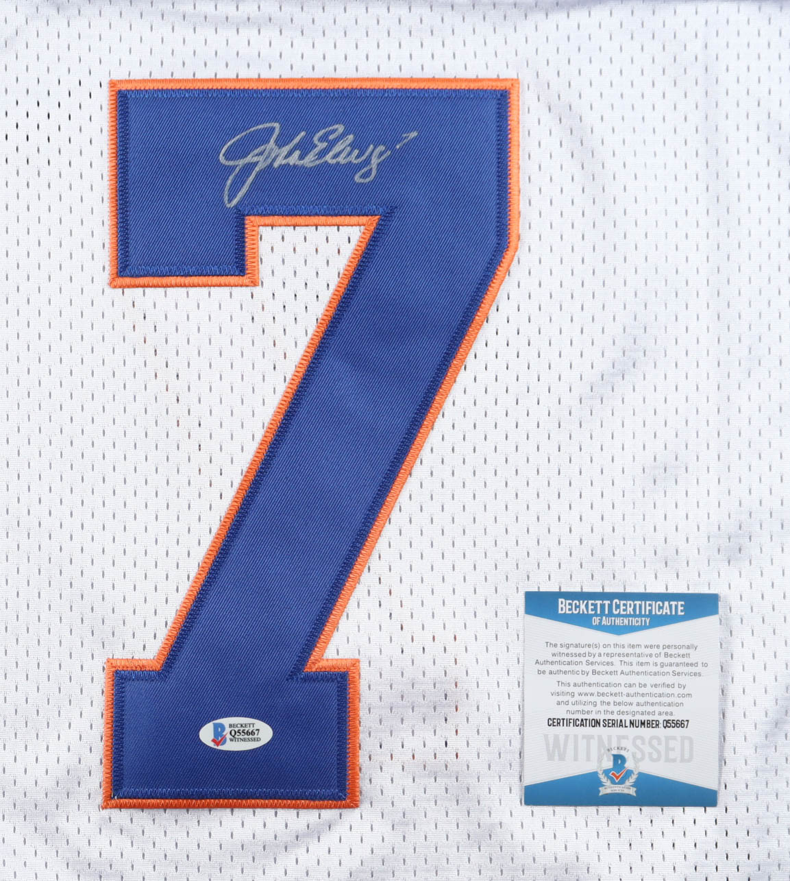 John Elway Signed Broncos Mitchell & Ness Authentic Jersey (Beckett) at PristineAuction.com John Elway Signed Broncos Mitchell & Ness Authentic Jersey (Beckett) at PristineAuction.com