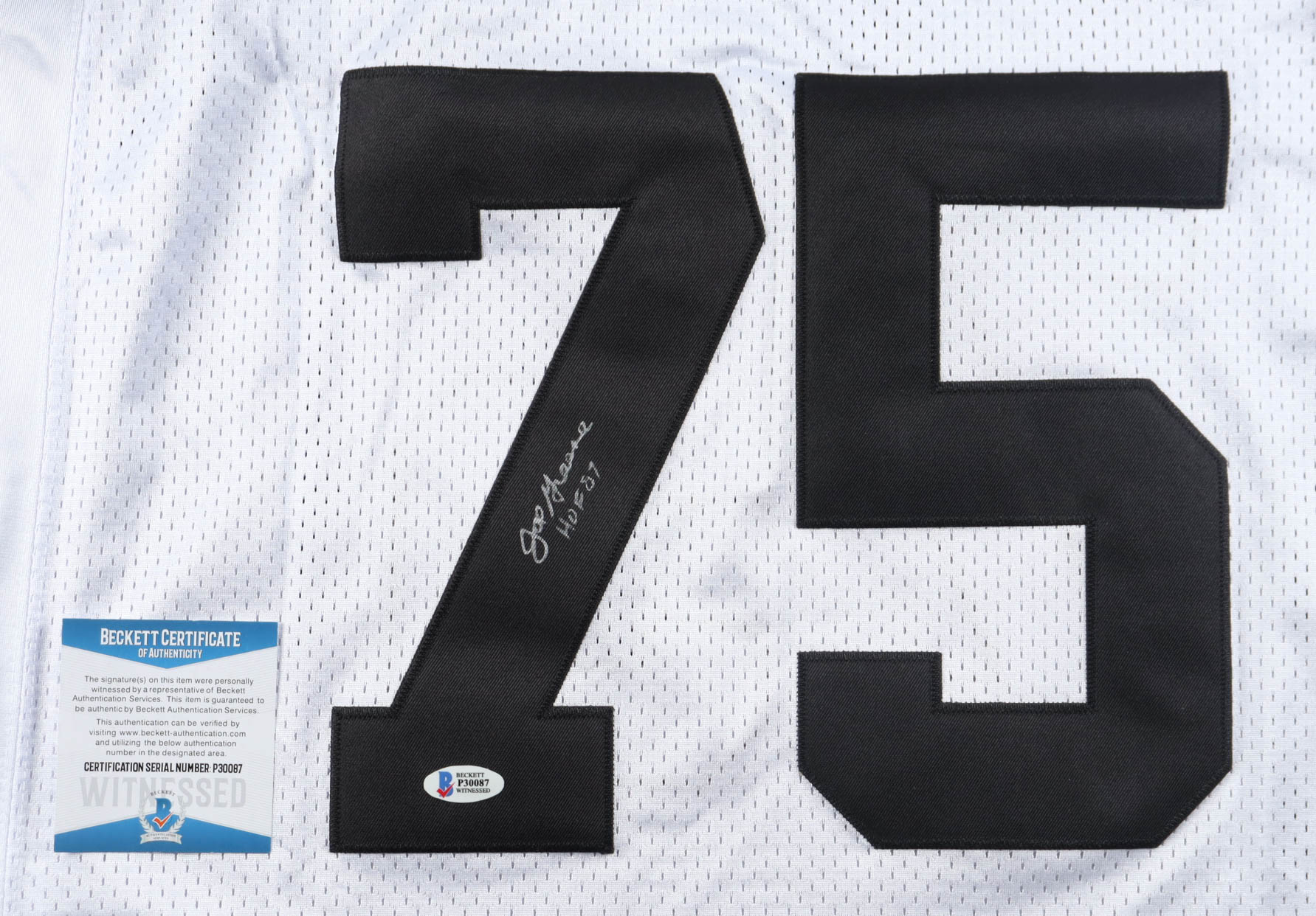 Joe Greene Signed Steelers Mitchell & Ness Authentic Jersey Inscribed "HOF 87" (Beckett) at PristineAuction.com Joe Greene Signed Steelers Mitchell & Ness Authentic Jersey Inscribed "HOF 87" (Beckett) at PristineAuction.com