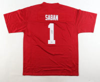 Nick Saban Signed Jersey (Beckett) at PristineAuction.com