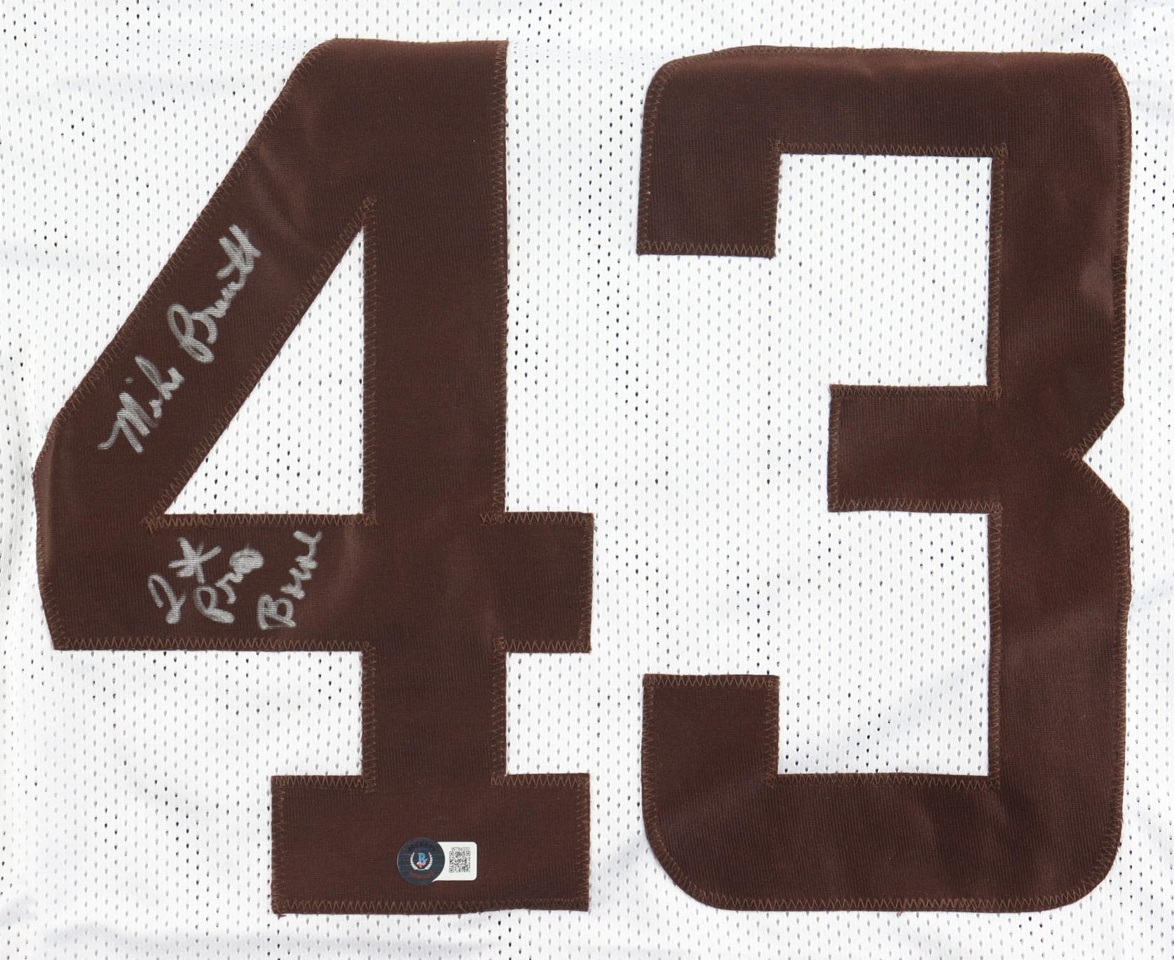 Mike Pruitt Signed Jersey Inscribed "2x Pro Bowl" (Beckett) at PristineAuction.com Mike Pruitt Signed Jersey Inscribed "2x Pro Bowl" (Beckett) at PristineAuction.com