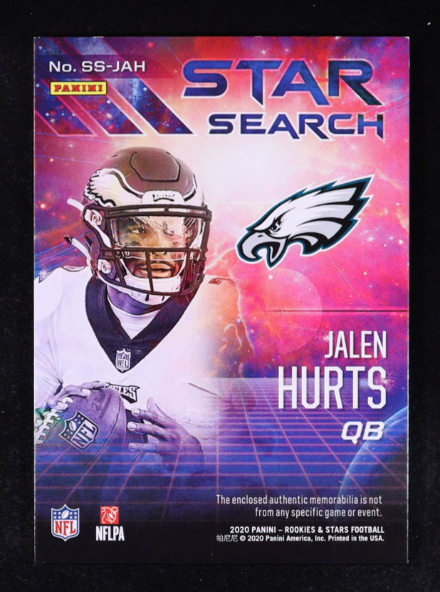 Jalen Hurts 2020 Rookies and Stars Star Search Jerseys #14 RC at PristineAuction.com Jalen Hurts 2020 Rookies and Stars Star Search Jerseys #14 RC at PristineAuction.com