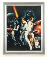 Vintage Tom Jung "STAR WARS" Custom Framed Art Print Display at PristineAuction.com