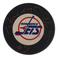 Bobby Hull Signed Jets Logo Hockey Puck (Beckett) at PristineAuction.com