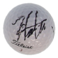 Hideki Matsuyama Signed The Masters Logo Golf Ball (PSA) at PristineAuction.com