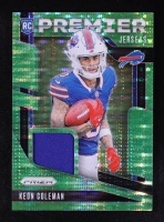 Keon Coleman 2024 Panini Prizm Premier Jerseys Neon Green Pulsar #15 RC at PristineAuction.com
