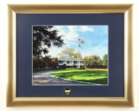 "The Clubhouse at Augusta National Golf Course" Custom Framed Photo Display with Masters Pin at PristineAuction.com