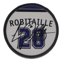 Luc Robitaille Signed 500th Goal Commemorative Hockey Puck (Beckett) at PristineAuction.com
