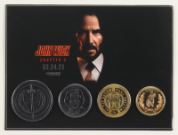 "John Wick: Chapter 4" Opening Night Only Set of (4) Coins at PristineAuction.com
