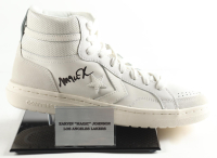Magic Johnson Signed Converse Basketball Shoe with Display Stand (Beckett) at PristineAuction.com
