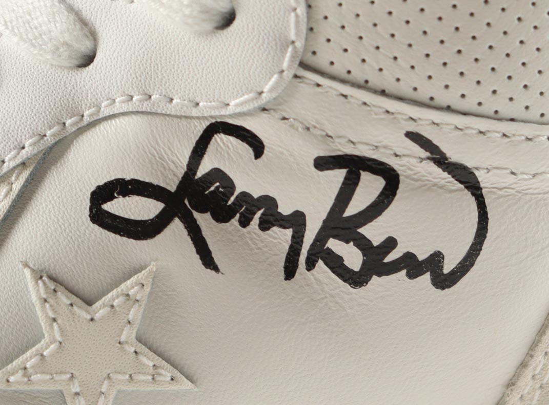 Larry Bird Signed Converse Basketball Shoe with Display Stand (Beckett) at PristineAuction.com Larry Bird Signed Converse Basketball Shoe with Display Stand (Beckett) at PristineAuction.com