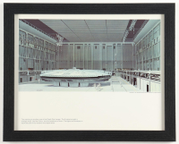 Star Wars "Millenium in the Death Star Hangar" 1977 Ralph McQuarrie Custom Framed Pre-Production Art Photo Display at PristineAuction.com