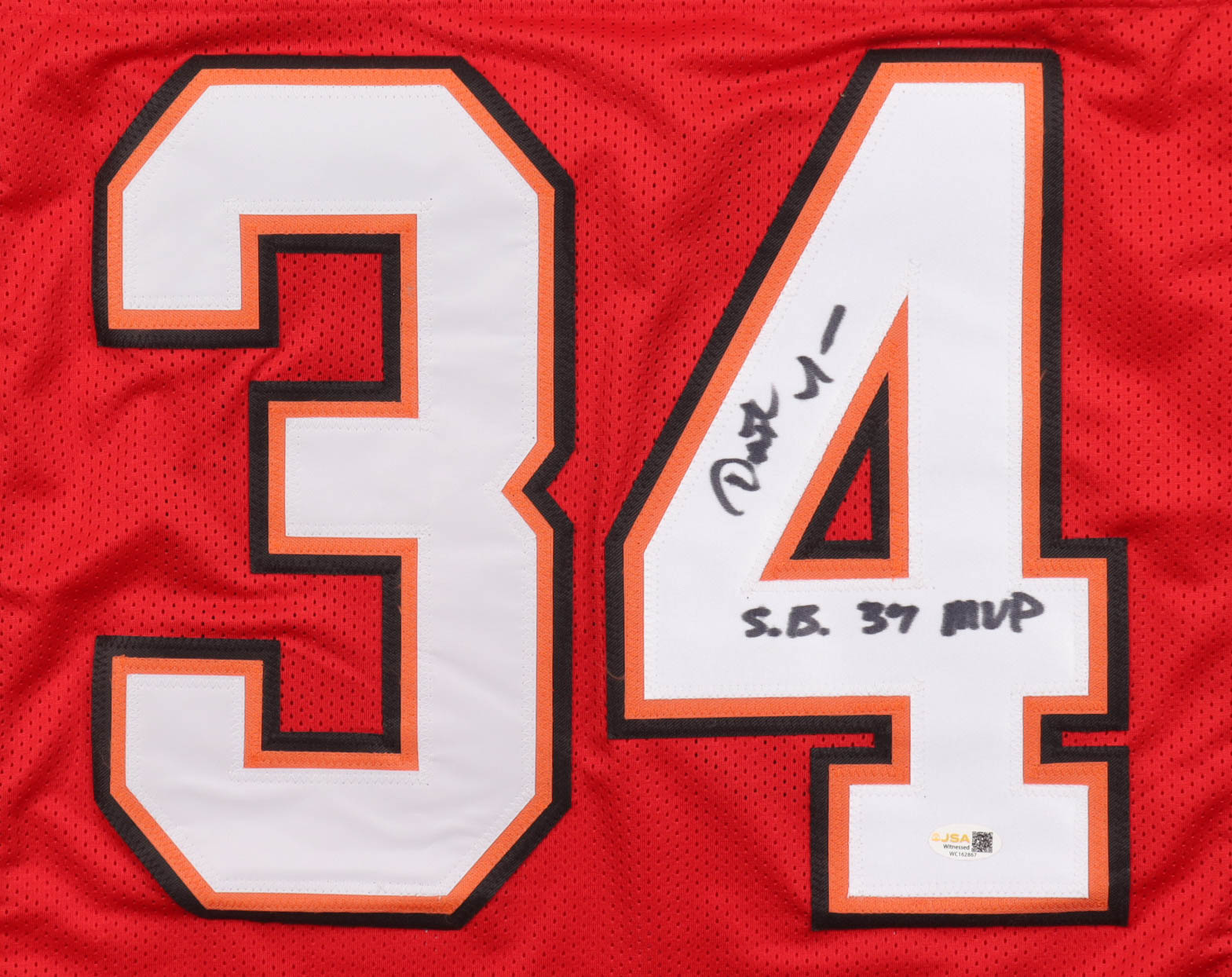 Dexter Jackson Signed Jersey Inscribed "S.B. 37 MVP" (JSA) at PristineAuction.com Dexter Jackson Signed Jersey Inscribed "S.B. 37 MVP" (JSA) at PristineAuction.com