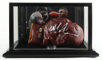 Mike Tyson Signed Vintage Everlast Boxing Glove with Photo-back Wood Display Case (Tyson & PSA) at PristineAuction.com