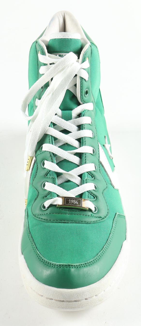 Larry Bird Signed Converse Basketball Shoe With Name Plaque Display Case (PSA) at PristineAuction.com Larry Bird Signed Converse Basketball Shoe With Name Plaque Display Case (PSA) at PristineAuction.com