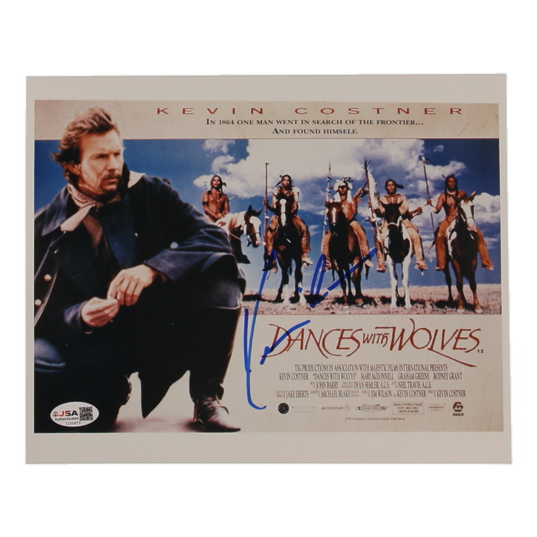 Kevin Costner Signed "Dances with Wolves" 8x10 Photo (JSA) at PristineAuction.com Kevin Costner Signed "Dances with Wolves" 8x10 Photo (JSA) at PristineAuction.com