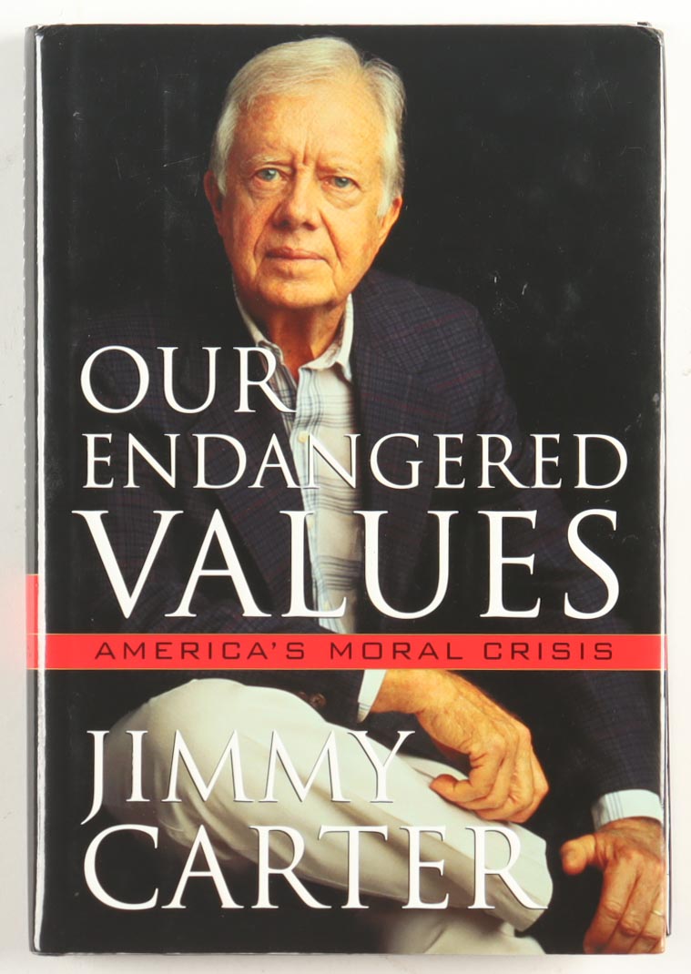 Jimmy Carter Signed "Our Endangered Values" Hardcover Book (PSA) at PristineAuction.com Jimmy Carter Signed "Our Endangered Values" Hardcover Book (PSA) at PristineAuction.com