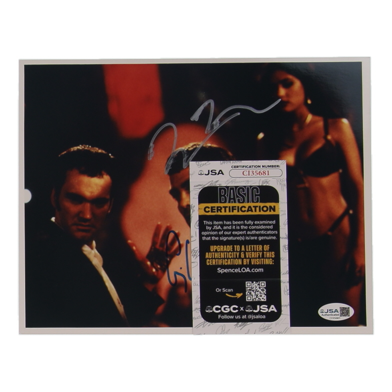 George Clooney & Quentin Tarantino Signed "From Dusk Till Dawn" 8x10 Photo (JSA) at PristineAuction.com George Clooney & Quentin Tarantino Signed "From Dusk Till Dawn" 8x10 Photo (JSA) at PristineAuction.com