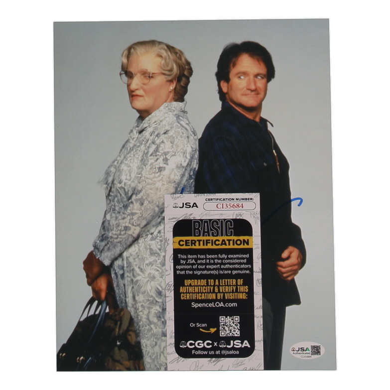 Robin Williams Signed "Mrs. Doubtfire" 8x10 Photo (JSA) at PristineAuction.com Robin Williams Signed "Mrs. Doubtfire" 8x10 Photo (JSA) at PristineAuction.com