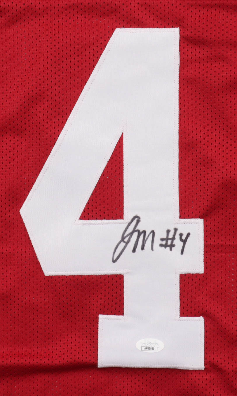 Jalen Milroe Signed Jersey (JSA) at PristineAuction.com Jalen Milroe Signed Jersey (JSA) at PristineAuction.com