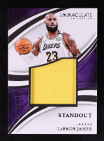 Lebron James 2024-25 Panini Immaculate Collection Standout Patch #SM-LBJ #84/99 at PristineAuction.com