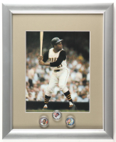"Roberto Clemente" Pirates Custom Framed Photo Display with Merrick Mint Set of (3) Clemente Coins at PristineAuction.com