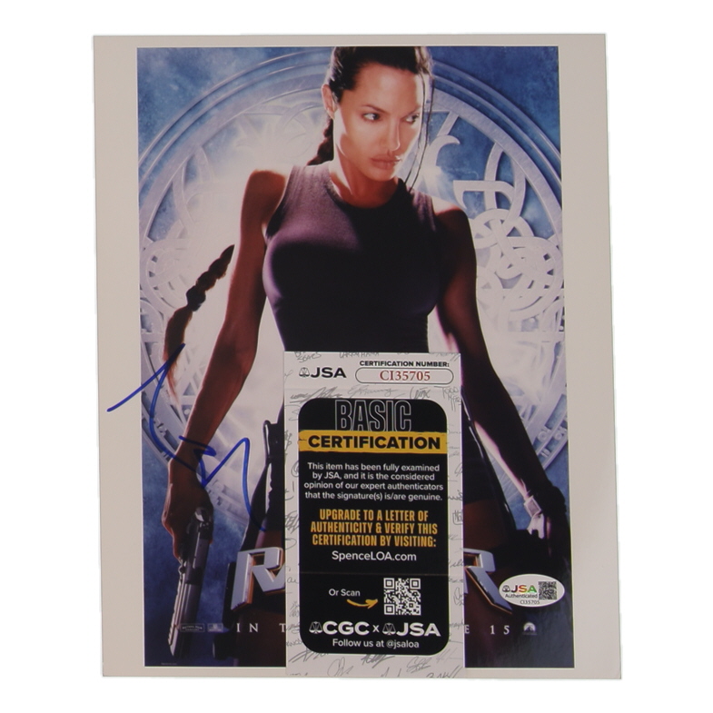 Angelina Jolie Signed "Lara Croft: Tomb Raider" 8x10 Photo (JSA) at PristineAuction.com Angelina Jolie Signed "Lara Croft: Tomb Raider" 8x10 Photo (JSA) at PristineAuction.com