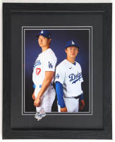 "Shohei Ohtani & Yoshinobu Yamamoto" Custom Framed Photo Display with Dodgers Pin at PristineAuction.com
