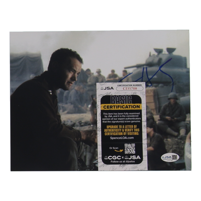 Tom Hanks Signed "Saving Private Ryan" 8x10 Photo (JSA) at PristineAuction.com Tom Hanks Signed "Saving Private Ryan" 8x10 Photo (JSA) at PristineAuction.com