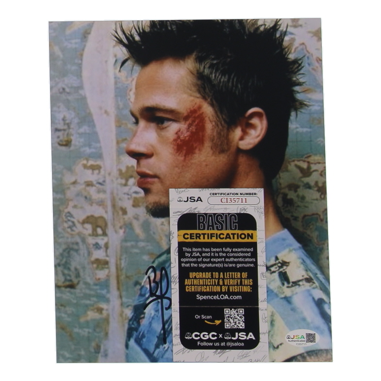 Brad Pitt Signed "Fight Club" 8x10 Photo (JSA) at PristineAuction.com Brad Pitt Signed "Fight Club" 8x10 Photo (JSA) at PristineAuction.com