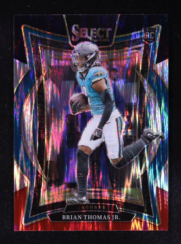 Brian Thomas Jr. 2024 Select Prizm Black and Red Shock #91 RC at PristineAuction.com Brian Thomas Jr. 2024 Select Prizm Black and Red Shock #91 RC at PristineAuction.com