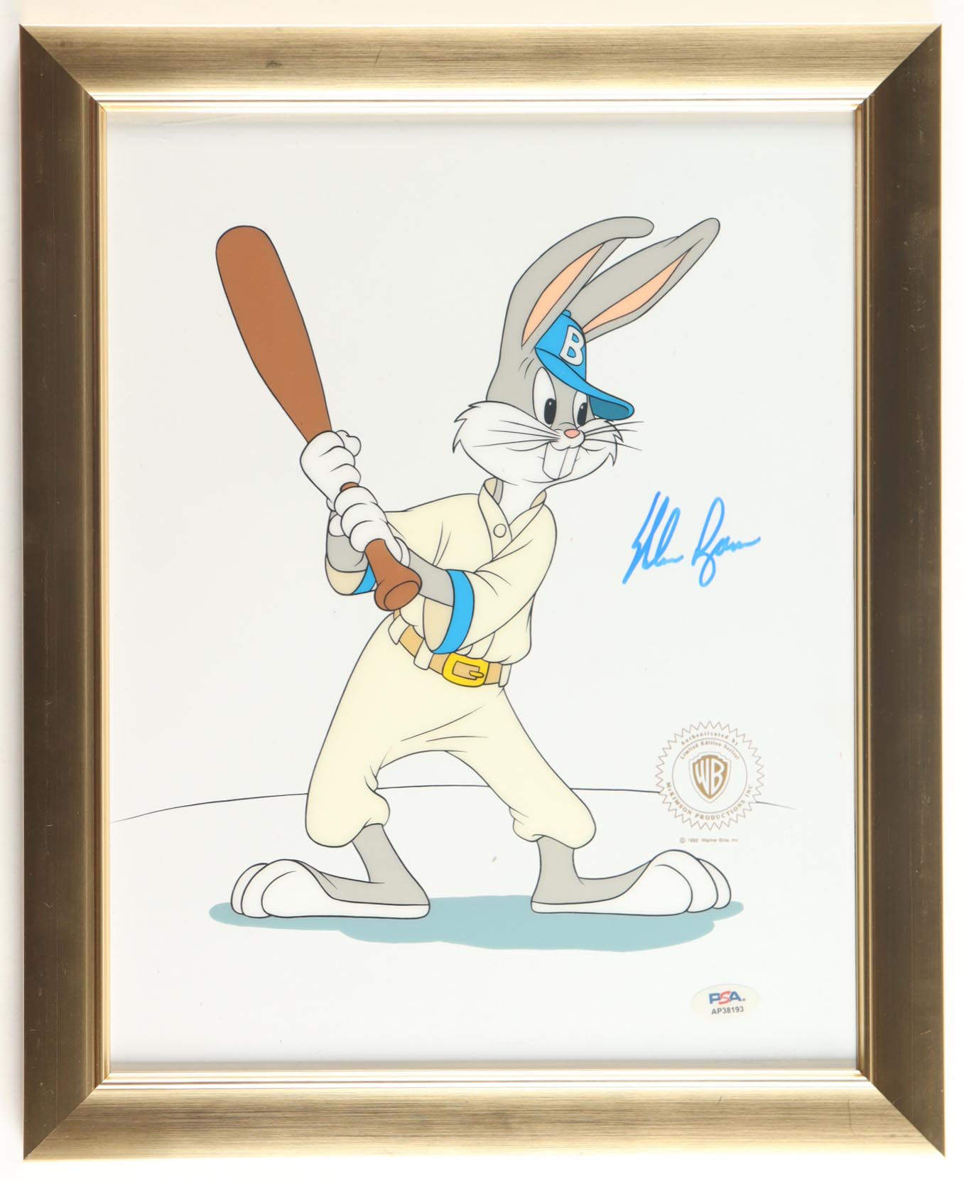 Nolan Ryan Signed "Looney Tunes" Custom Framed Original Film Cel Display (PSA) at PristineAuction.com Nolan Ryan Signed "Looney Tunes" Custom Framed Original Film Cel Display (PSA) at PristineAuction.com