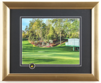 "Augusta National Golf Course" Custom Framed Photo Display with Masters Pin at PristineAuction.com