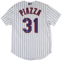 Mike Piazza Signed Mets Mitchell & Ness Jersey (MLB & Fanatics) at PristineAuction.com