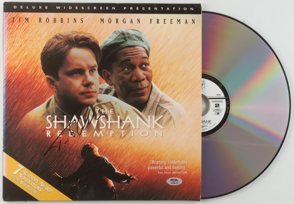 Tim Robbins Signed "The Shawshank Redemption" LaserDisc Album (PSA) at PristineAuction.com Tim Robbins Signed "The Shawshank Redemption" LaserDisc Album (PSA) at PristineAuction.com