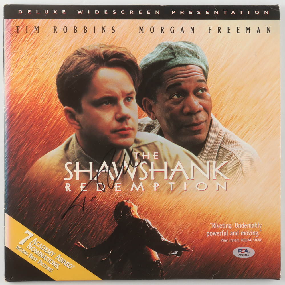 Tim Robbins Signed "The Shawshank Redemption" LaserDisc Album (PSA) at PristineAuction.com Tim Robbins Signed "The Shawshank Redemption" LaserDisc Album (PSA) at PristineAuction.com