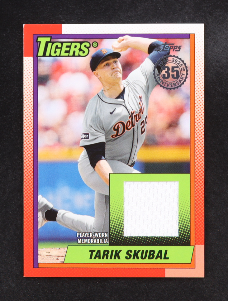 Tarik Skubal 2025 Topps '90 Topps Relics #T90RTRS at PristineAuction.com Tarik Skubal 2025 Topps '90 Topps Relics #T90RTRS at PristineAuction.com