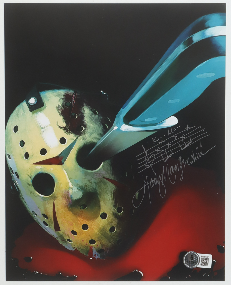 Harry Manfredini Signed "Friday the 13th" 8x10 Photo with Hand Drawn Sketch (Beckett) at PristineAuction.com Harry Manfredini Signed "Friday the 13th" 8x10 Photo with Hand Drawn Sketch (Beckett) at PristineAuction.com