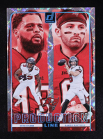 Baker Mayfield / Mike Evans 2024 Donruss Production Line Cosmic #5 #081/100 at PristineAuction.com