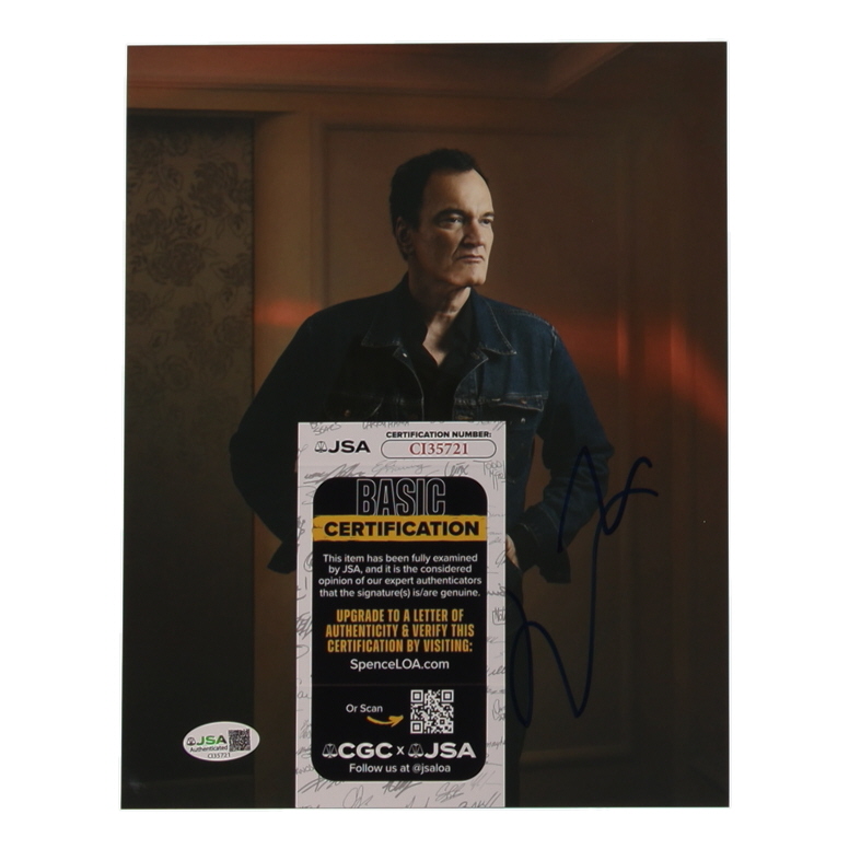 Quentin Tarantino Signed 8x10 Photo (JSA) at PristineAuction.com Quentin Tarantino Signed 8x10 Photo (JSA) at PristineAuction.com